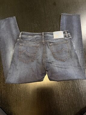 Jacob Cohen Light Blue Denim Jeans with Subtle Stitching NWOT